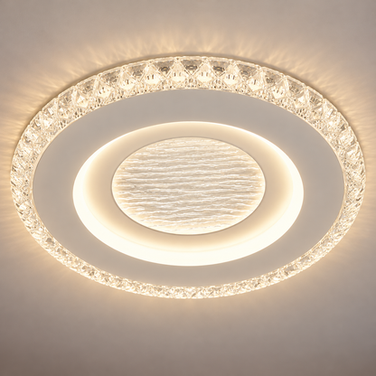 LED полилей CELUN, 33W, диаметър 21 см, топла/неутрална/студена светлина, бял, метал и акрил