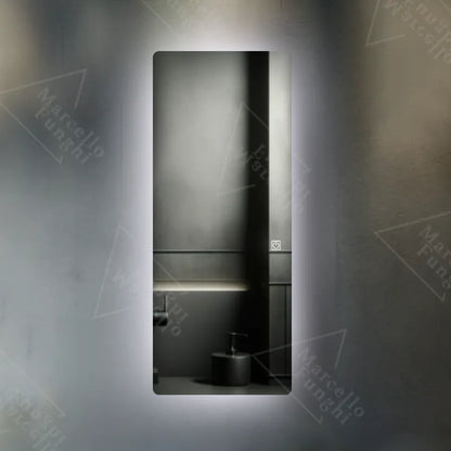 Правоъгълно светодиодно огледало 60x150cm Marcello Touch Tranesh Quarzo