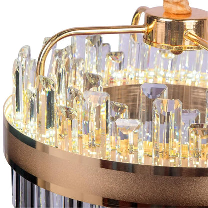 Ахим LED полилей с дистанционно управление, 120W, маргаритка, диаметър 50 см, злато
