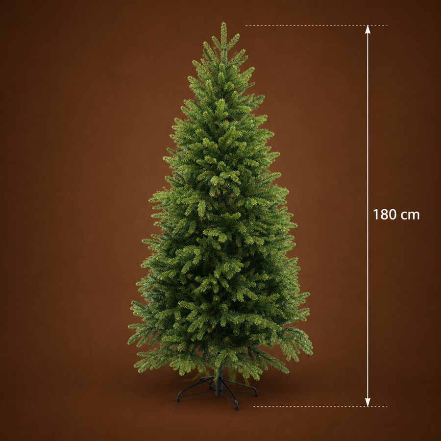 Decorațiune Brad Artificial EIS, 180 cm, 545 vârfuri, Plastic, Verde