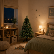 Decorațiune Brad Artificial QAANAAQ, 150 cm, 523 vârfuri, Plastic, Verde