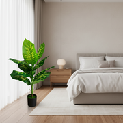 Decorațiune Dieffenbachia, Plastic, 100 cm, Verde