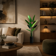Decorațiune Strelitzia Nicolai, 150 cm, 10 frunze, Verde