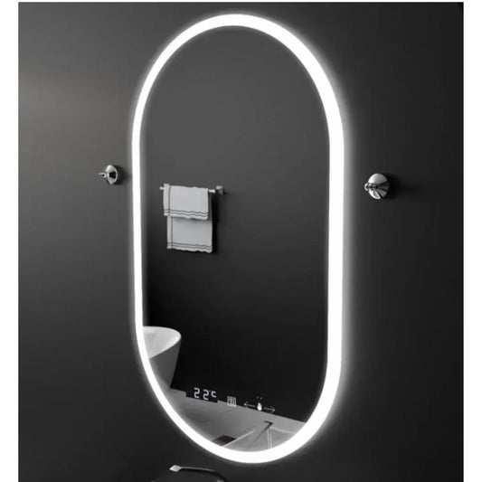 Овално светодиодно огледало 50x80cm Lexort touch deframe Dimable System