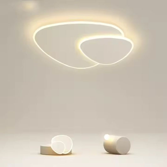 LED полилей с дистанционно управление светлина, 98W, овална, студена/гореща/неутрална светлина, нестабилна, бяла