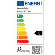 Кръгло LED огледало, 50 см, докосване на Glanz, система за инвалидиране, маргаритка