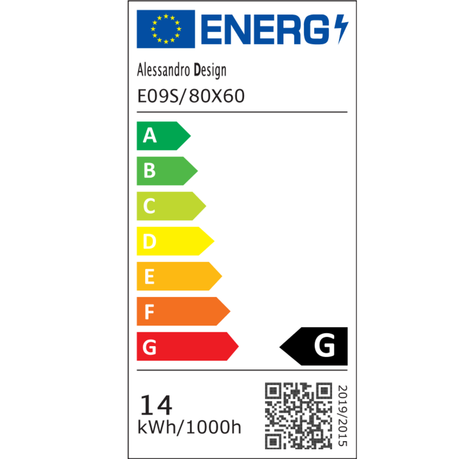 Правоъгълно LED огледало, 80x60cm, RADIANTE Touch, Demister System, Dimable