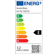 Кръгло LED огледало, 70 см, VIVO Touch, система против запотяване, димиране