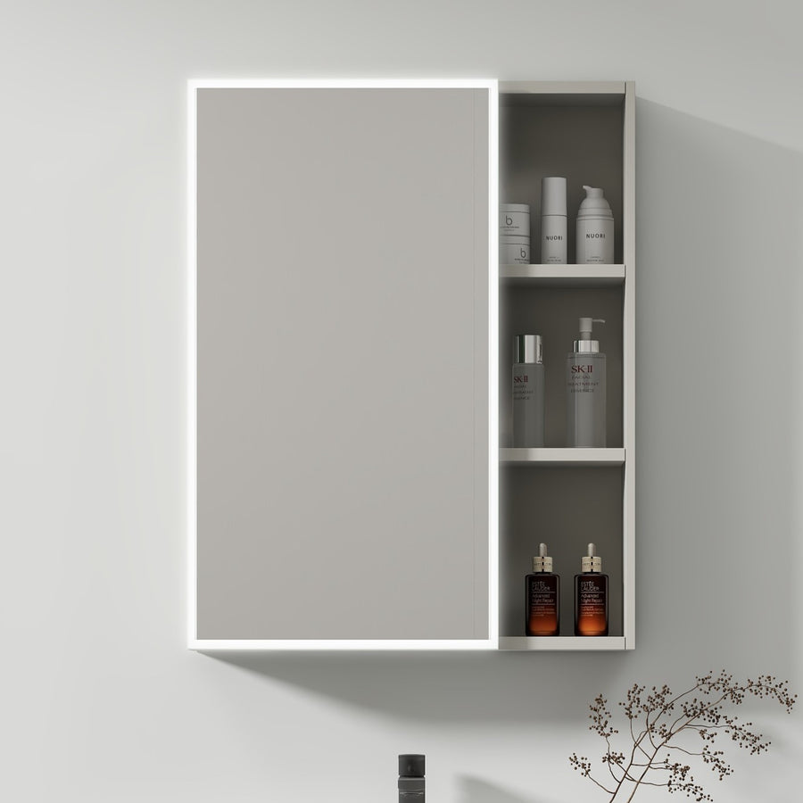 Ingrid шкаф с LED огледало DBP123 80x70 бяло