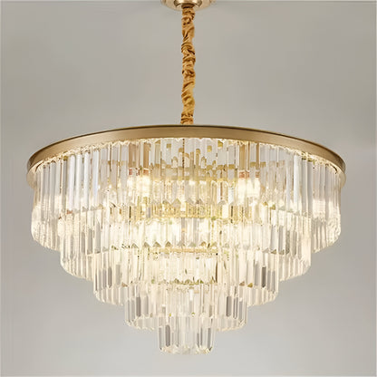 Chandilier Chambord Chambord Eleganza 8xe14, диаметър 48 cm, матово злато, регулируема височина