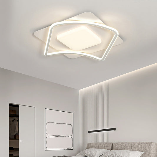 LED похот на Moderno Vetra Remote Control, 106W, 2 квадрата, студена/гореща/неутрална светлина, нестабилна, бяла