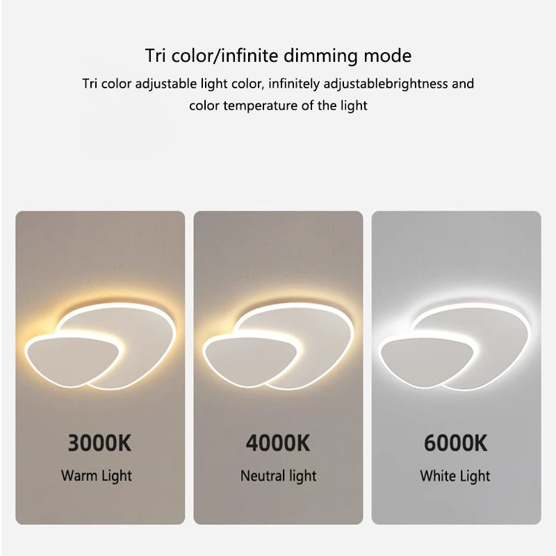 LED полилей с дистанционно управление чука светлина 98W, овална, студена/гореща/неутрална светлина, нестабилна, бяла
