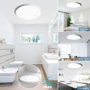 SOLIS LED плафон 27см 20W Cold Light Бял