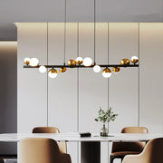 Суспендиран похот LED Acril Auliu 29W с дистанционно управление, Beotable, Golden Black, Metal и Acrylic