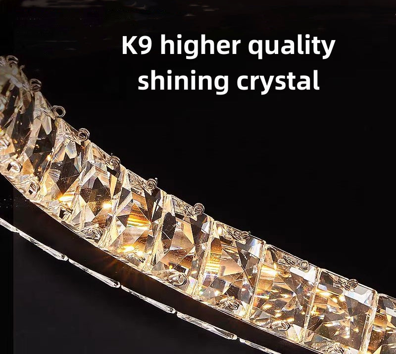 LULUS LED кристал с дистанционно управление със сребърен Latifah 118W