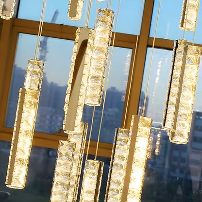 CHANDELIER CRYSTAL LED 80W 60cm Amiri