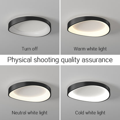 LED плафониер с дистанционно управление, PL103/520BK, 30W, диаметър 49 см, топла/студена/неутрална светлина, черен