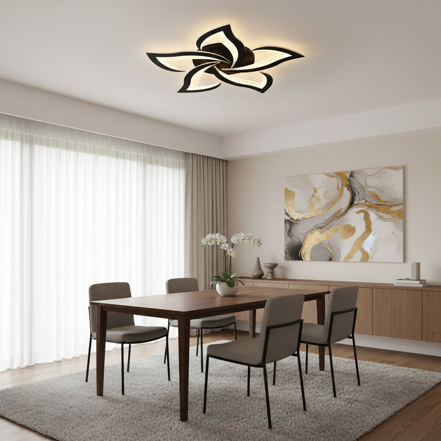 LED полилей LT660/5BK, 5 елемента, 54W, светлина 3000/4000/6000K, черен, регулируема височина
