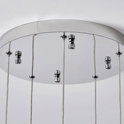 Модерен LED полилей CM526/18, 51W, диаметър 58,5 см, регулируема височина, хром