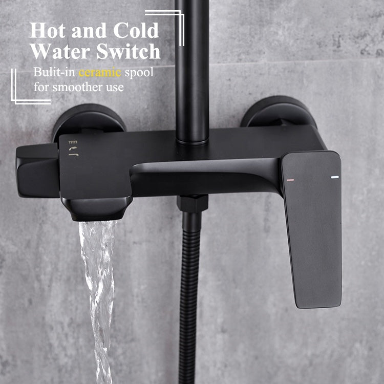 Душ колона, санитарен месинг, черен, 9960h