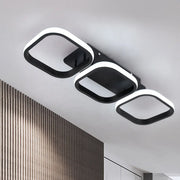 LED LED VERTEX GRID PARALAL, 32W, 3 квадрата Студена/гореща/неутрална светлина, черна