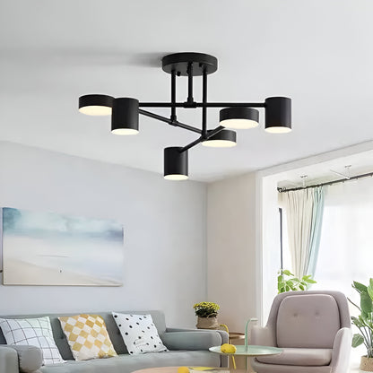 LED LED Galios 72W, 6 предмета, студена/гореща/неутрална светлина, черна