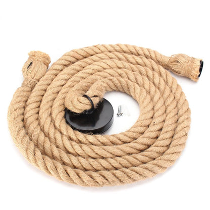Caruso Pendul, 2*E27, Black, Metal and Twine