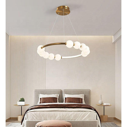 Суспендиран Lustra LED Acril Nova 57W с дистанционно управление, Beotal, 3000K/4000K/6000K, злато, метал и акрил