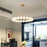 Lustra Suspended LED акрил Celesti 42W с дистанционно управление, Davable, 3000K/4000K/6000K, злато, метал и акрил