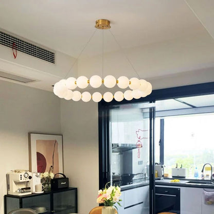 Lustra Suspended LED акрил Celesti 42W с дистанционно управление, Davable, 3000K/4000K/6000K, злато, метал и акрил
