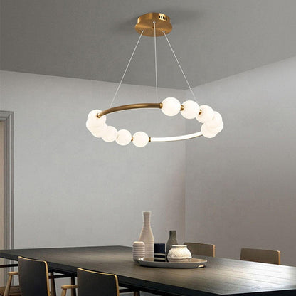 Суспендиран Lustra LED Acril Nova 57W с дистанционно управление, Beotal, 3000K/4000K/6000K, злато, метал и акрил