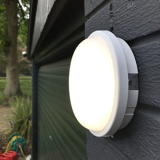 Външна LED стенна лампа AX310/162WH, топла светлина 3000K, диаметър 16,2 см, IP65, бяла външна стенна лампа Заглавие по подразбиране Alessandro Design