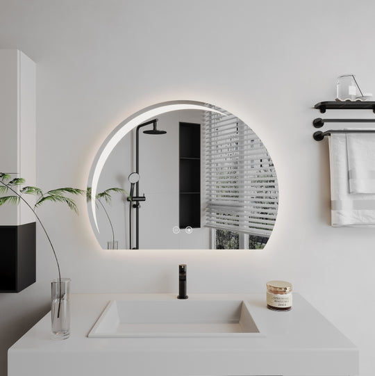 Овално LED огледало, Demister, 60x54cm, Z014 Basic Touch Mirrors Korman E Заглавие по подразбиране Alessandro Design