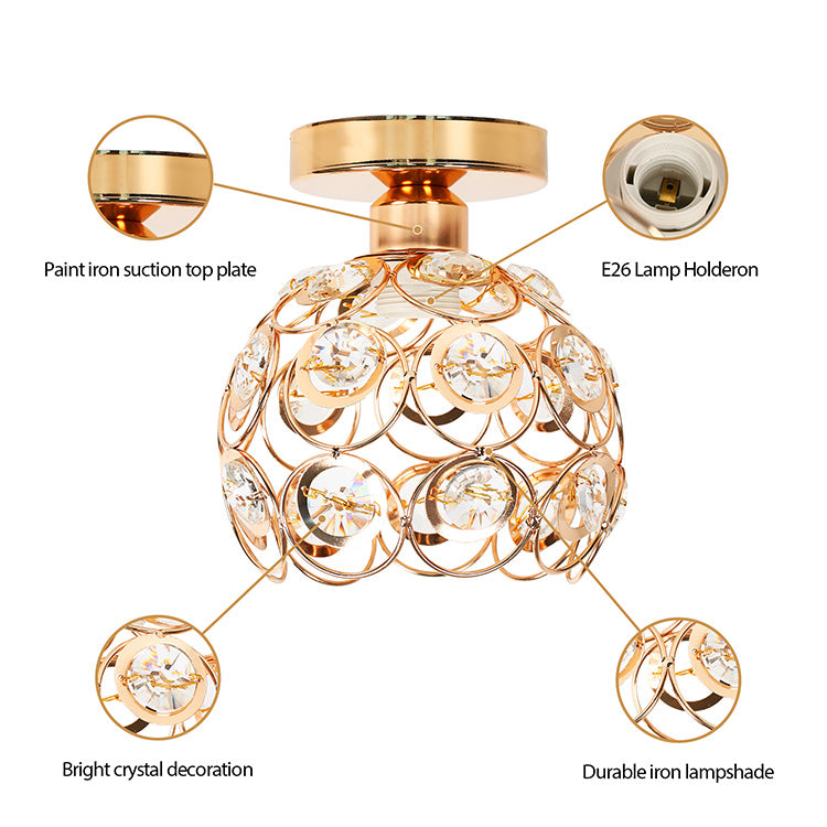 Vera Lust, 1*E27, злато, метал и кристал