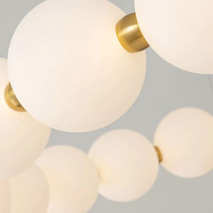 Суспендиран Lustra LED Acril Nova 57W с дистанционно управление, Beotal, 3000K/4000K/6000K, злато, метал и акрил