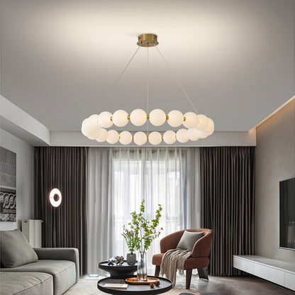 Lustra Suspended LED акрил Celesti 42W с дистанционно управление, Davable, 3000K/4000K/6000K, злато, метал и акрил