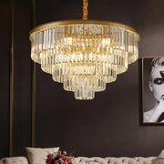 Chandilier Chambord Chambord Noble 5xe14, 38см диаметър, матово злато, регулируема височина
