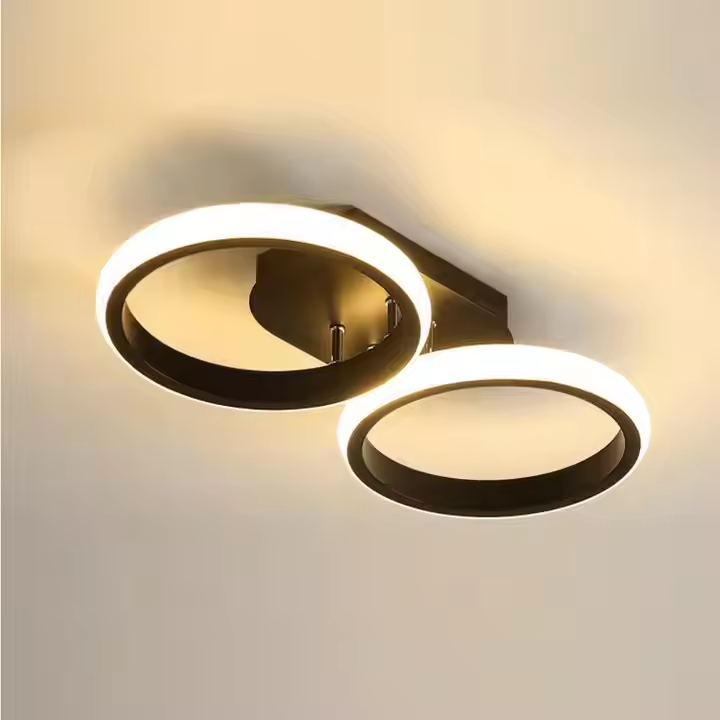 LED LED Elio Celio, 16W, 2 кръга, студена/гореща/неутрална светлина, черно