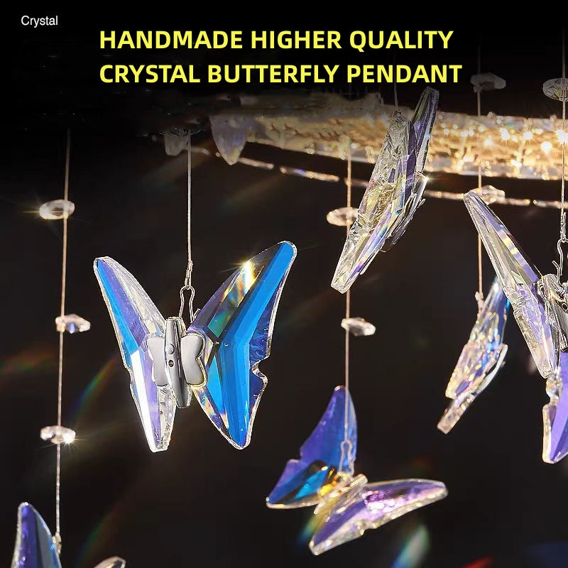 LULUS LED кристал с дистанционно управление със сребърен Latifah 118W