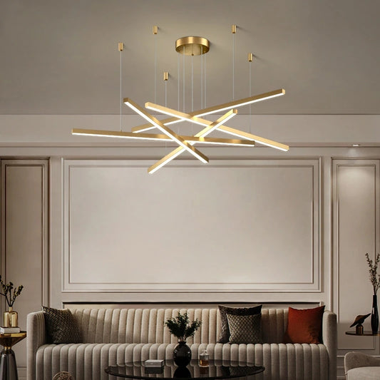 LED LED Ginevra с дистанционно управление, 31W, студена/гореща/неутрална светлина, златист