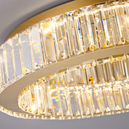 LULUS LED кристал с дистанционно управление със сребърен Latifah 118W