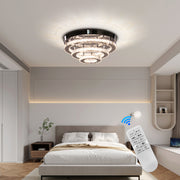 Кристален LED полилей LLC151/500CH, 64W, 3 елемента, студена/топла/неутрална светлина, димируем, блестящ хром