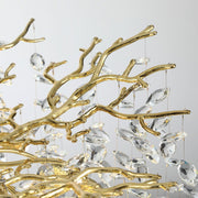 Кристален полилей WALTZ Rhapsody, 9x G9, злато, 60 см, регулируема височина, метал и кристал