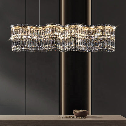 Кристален полилей Windsor Regalis 10xe27, диаметър 85 см, лъскав хром, регулируема височина