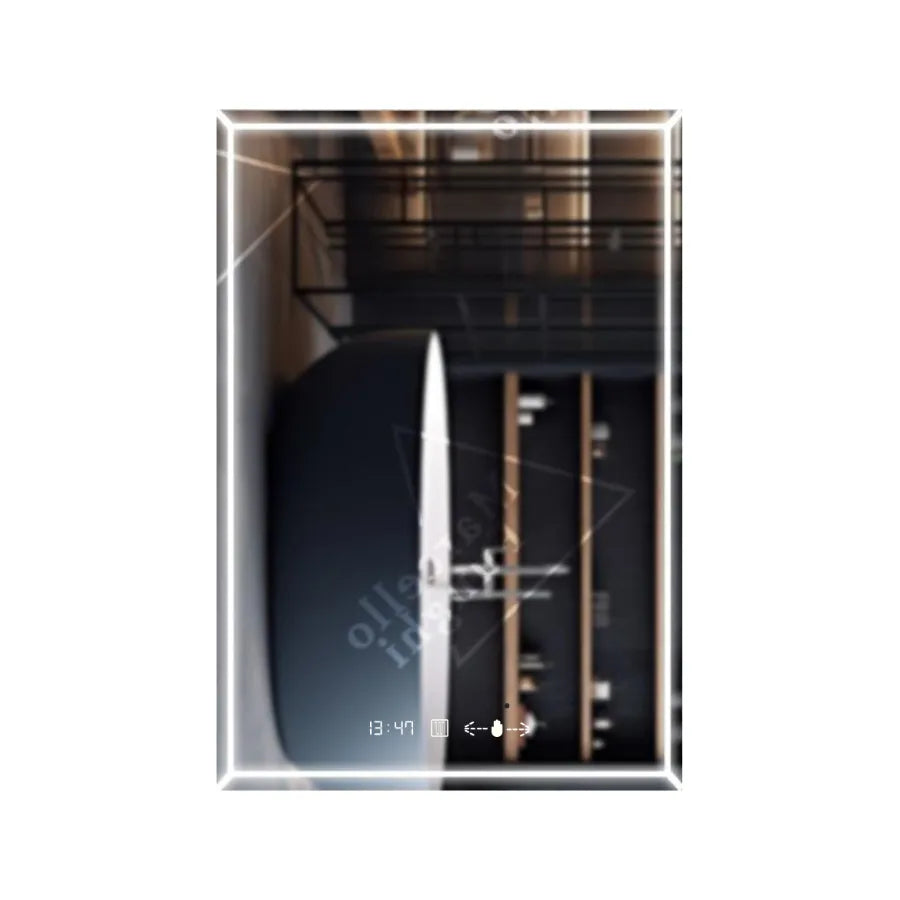 LED Touch Villay Mirror Defrition System 60x80 cm Marcello Funghi Collection