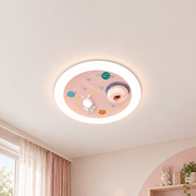 LED полилей CONSTELATION с дистанционно управление 63W, Диаметър 50см, Студена/Топла/Неутрална светлина, Розов
