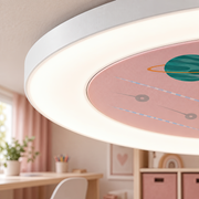 LED полилей CONSTELATION с дистанционно управление 63W, Диаметър 50см, Студена/Топла/Неутрална светлина, Розов