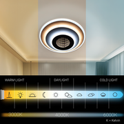 LED LED LED NEXA 3D 38W, студена/гореща/неутрална светлина, бяла