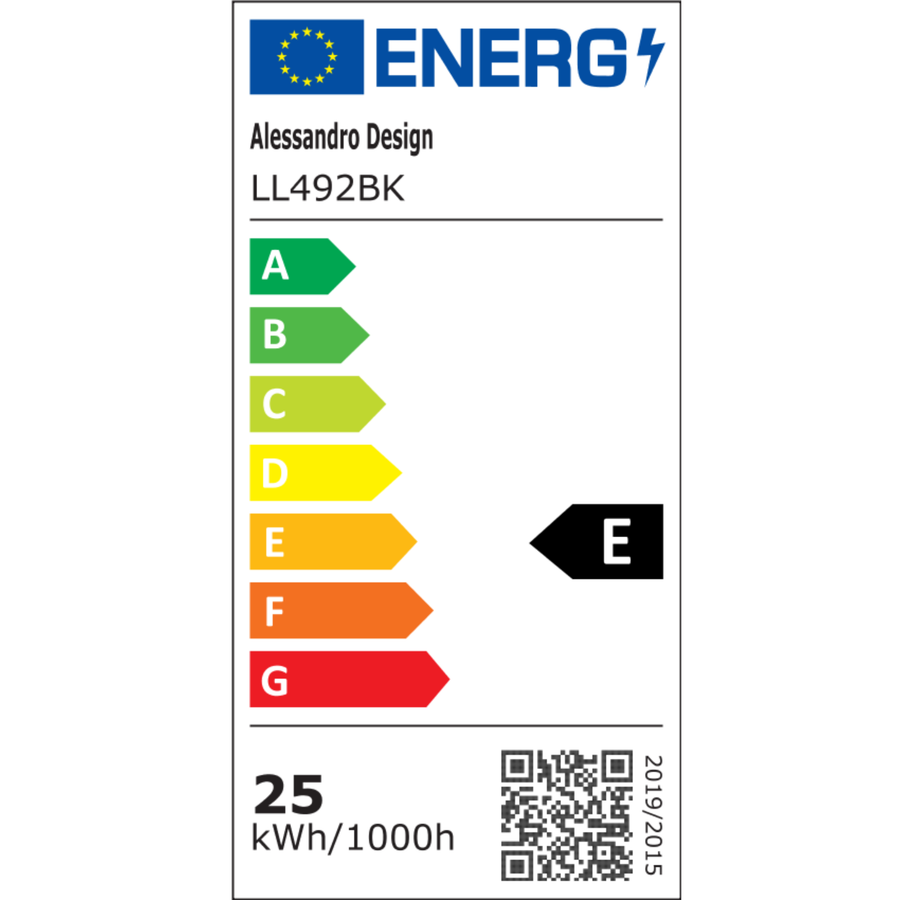 Модерен 24W LED полилей, диаметър 20 см, кръгло, студено/гореща/неутрална светлина, черно