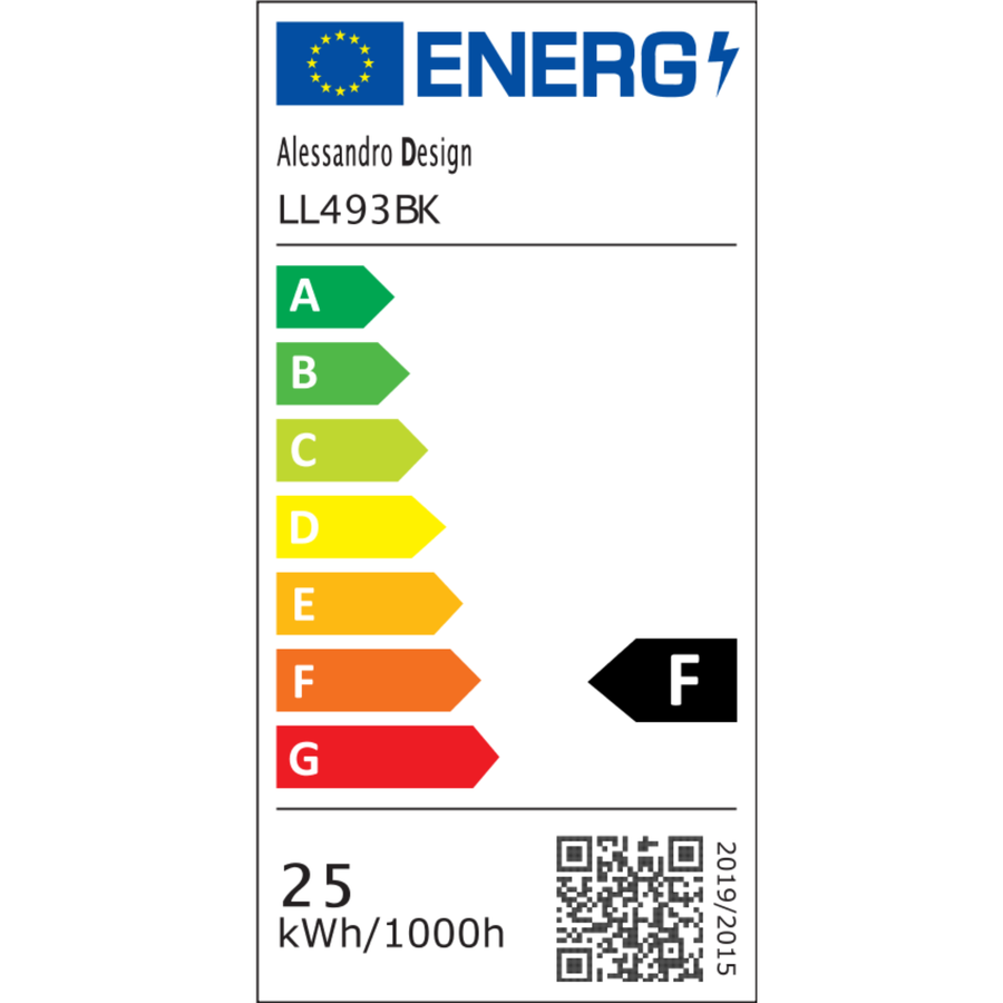 Модерен 29W LED полилей, дължина 20 см, квадрат, студена/гореща/неутрална светлина, черна